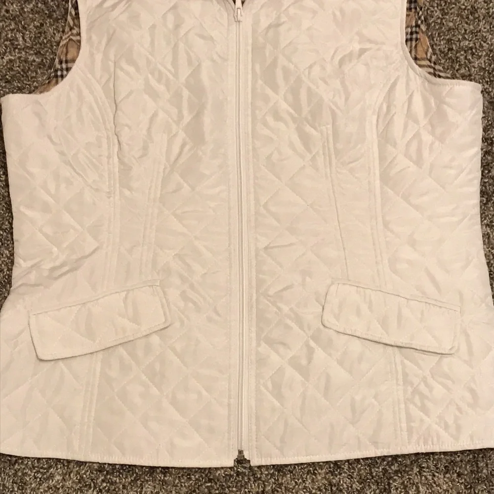 Peck & Peck zippered vest size Large